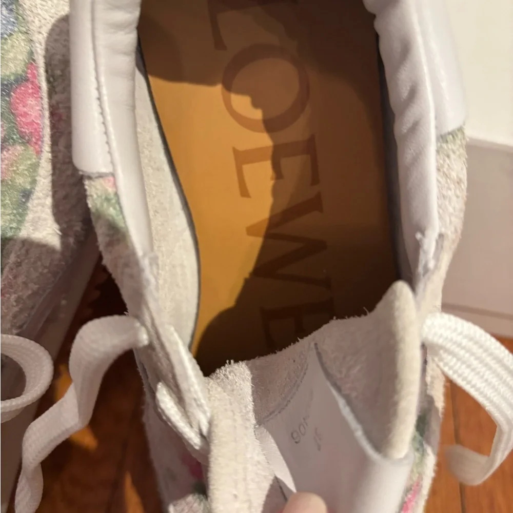 NWT LOEWE Authentic Sneakers 37 white/Pink Multicolorlor - Picture 14 of 17